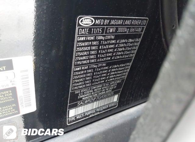 2016 Land Rover Range Rover — VIN SALWR2VF7GA563925, şəkil 9