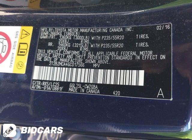 2T2BZMCA4GC017566 2016 Lexus RX photo no. 9