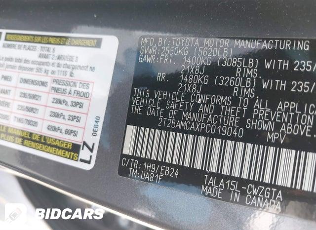 2T2BAMCAXPC019040 2023 Lexus RX photo no. 9