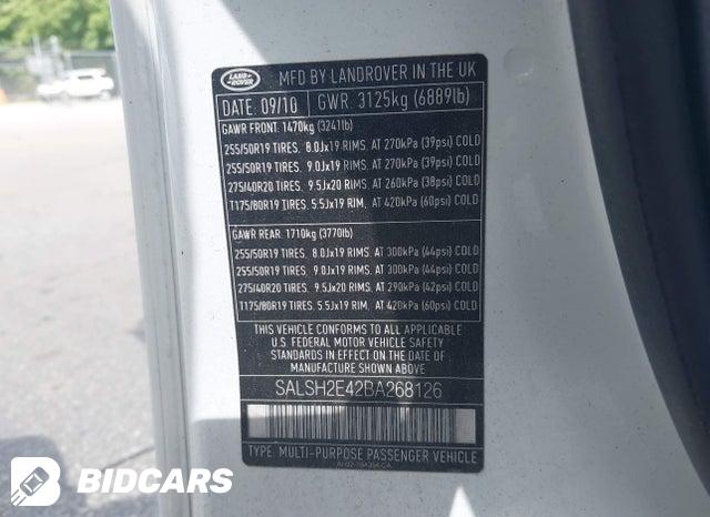 SALSH2E42BA268126 2011 Land Rover Range Rover photo no. 9