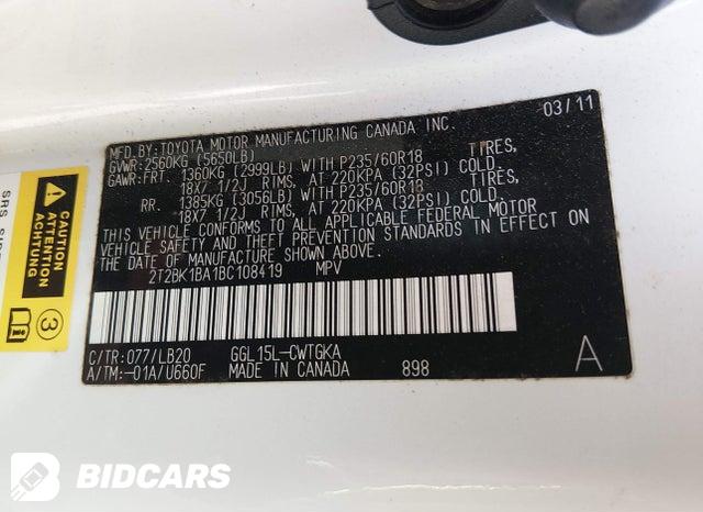 2T2BK1BA1BC108419 2011 Lexus RX photo no. 9
