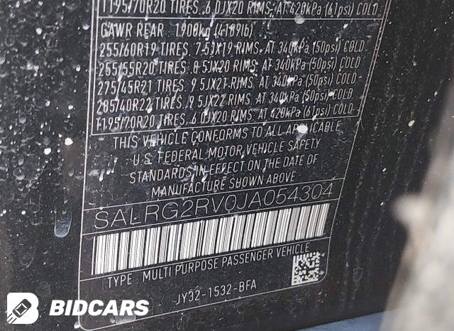 2018 Land Rover Discovery — VIN SALRG2RV0JA054304, şəkil 9