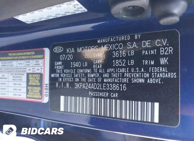 2020 KIA Rio — VIN 3KPA24AD2LE338616, фото 9