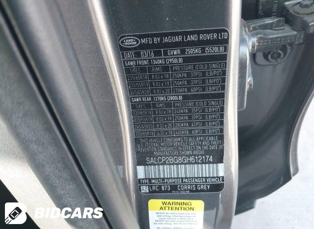 SALCP2BG8GH612174 2016 Land Rover Discovery photo no. 9