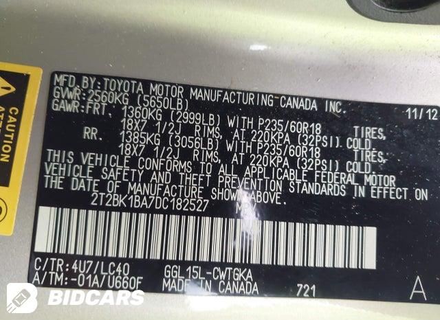 2T2BK1BA7DC182527 2013 Lexus RX photo no. 9