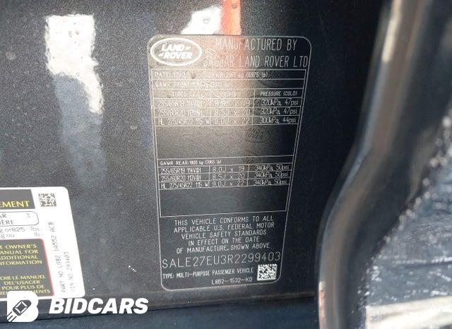 2024 Land Rover Defender — VIN SALE27EU3R2299403, şəkil 9