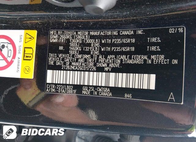 2016 Lexus RX — VIN 2T2BZMCA2GC017226, şəkil 9