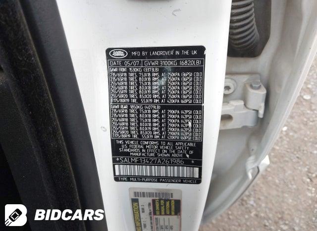 SALMF13427A261986 2007 Land Rover Range Rover photo no. 9