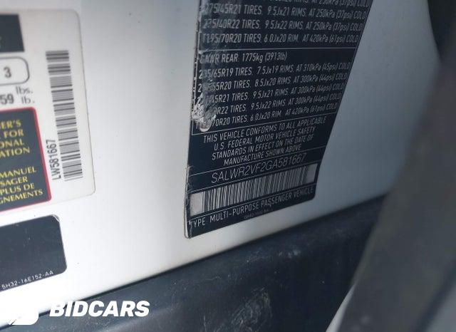 2016 Land Rover Range Rover — VIN SALWR2VF2GA581667, фото 9