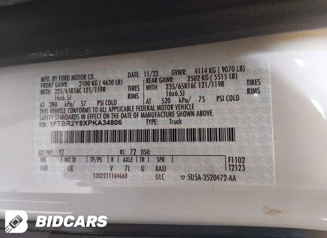 2023 Ford Transit — VIN 1FTBR2Y8XPKA34806, şəkil 9