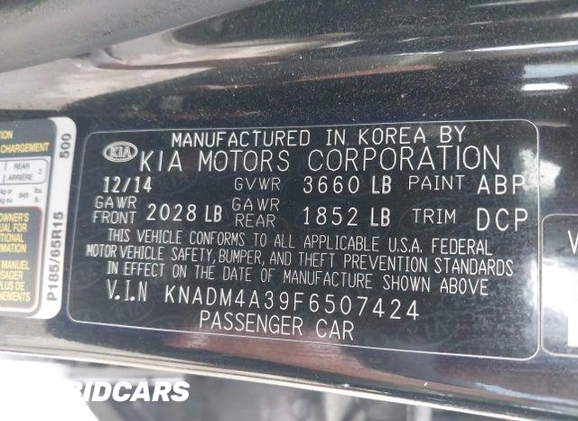KNADM4A39F6507424 2015 KIA Rio photo no. 9