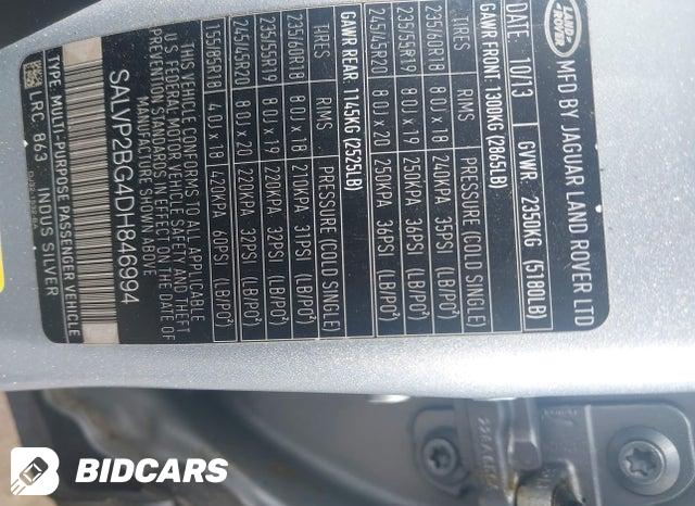 SALVP2BG4DH846994 2013 Land Rover Range Rover photo no. 9