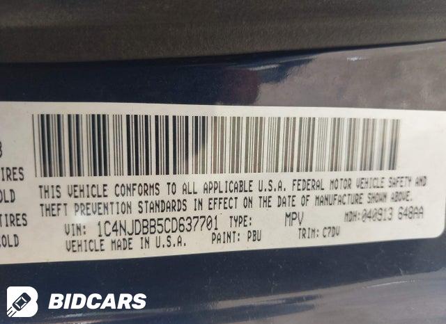 1C4NJDBB5CD637701 2012 Jeep Compass photo no. 9