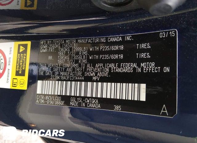 2T2BK1BA3FC314444 2015 Lexus RX photo no. 9