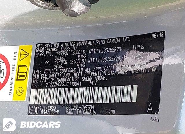 2018 Lexus RX — VIN 2T2ZZMCA9JC110041, фото 9