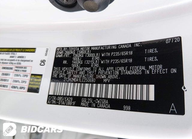 2T2HZMDA1LC250680 2020 Lexus RX photo no. 9