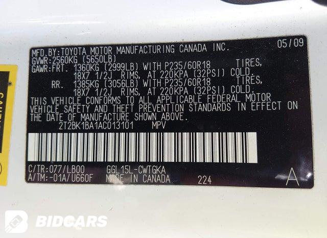 2T2BK1BA1AC013101 2010 Lexus RX photo no. 9