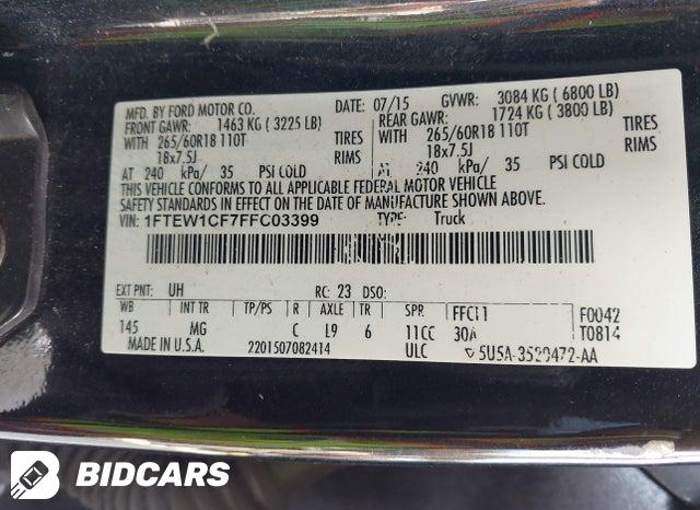 1FTEW1CF7FFC03399 2015 Ford F-150 photo no. 9