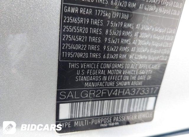 SALGR2FV4HA373317 2017 Land Rover Range Rover photo no. 9