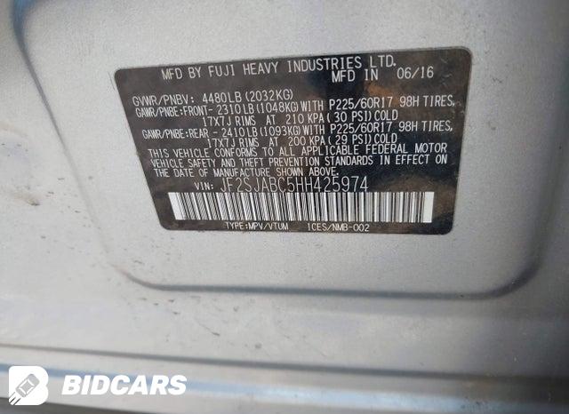 JF2SJABC5HH425974 2017 Subaru Forester photo no. 9