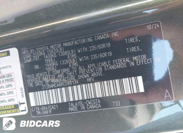 2024 Lexus RX — VIN 2T2BAMCA8RC088134, şəkil 9