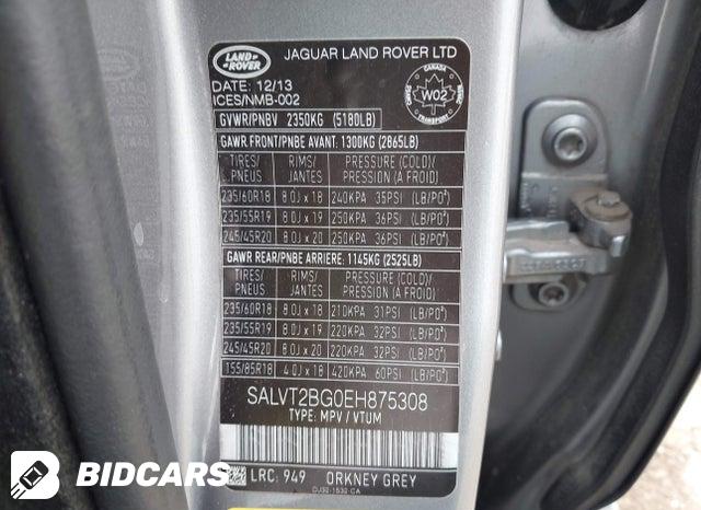SALVT2BG0EH875308 2014 Land Rover Range Rover photo no. 9