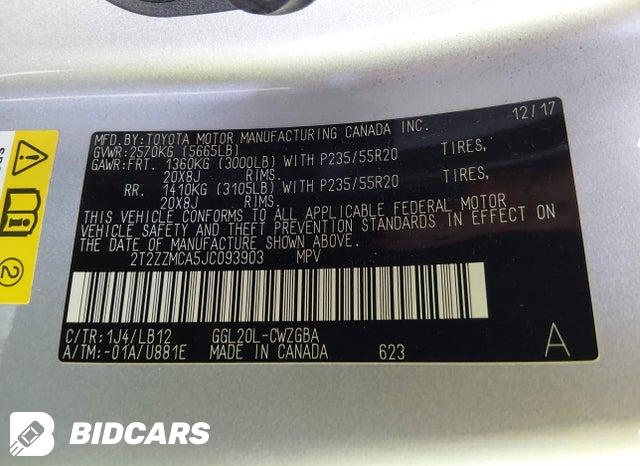 2018 Lexus RX — VIN 2T2ZZMCA5JC093903, şəkil 9
