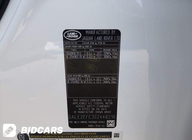 2025 Land Rover Defender — VIN SALE2EFE3S2448216, şəkil 9