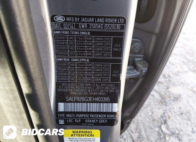 SALFR2BG3EH403395 2014 Land Rover LR2 photo no. 9
