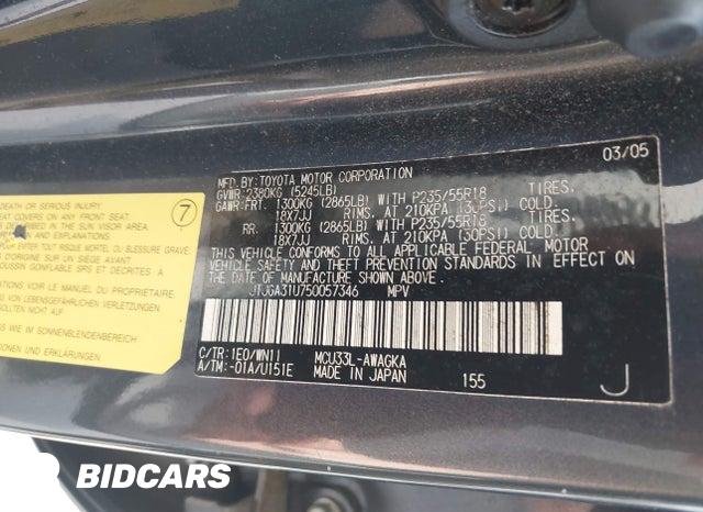 JTJGA31U750057346 2005 Lexus RX photo no. 9