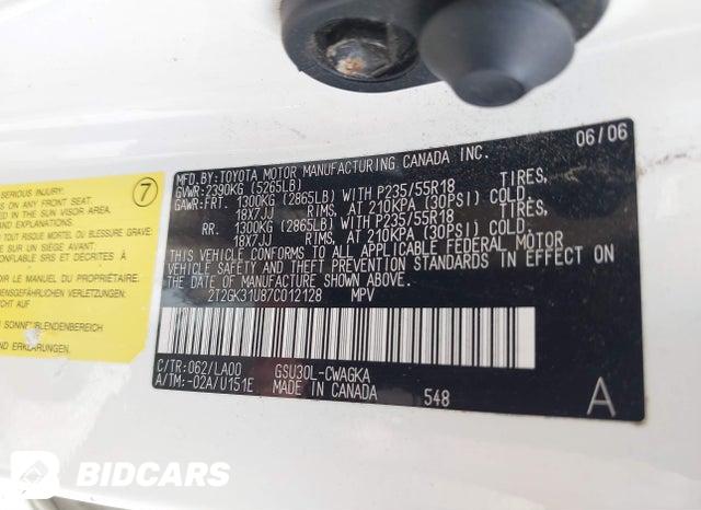 2T2GK31U87C012128 2007 Lexus RX photo no. 9