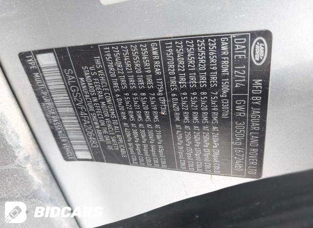 SALGS2VF4FA206483 2015 Land Rover Range Rover photo no. 9