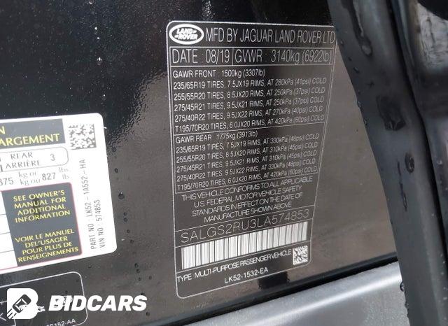 2020 Land Rover Range Rover — VIN SALGS2RU3LA574853, фото 9