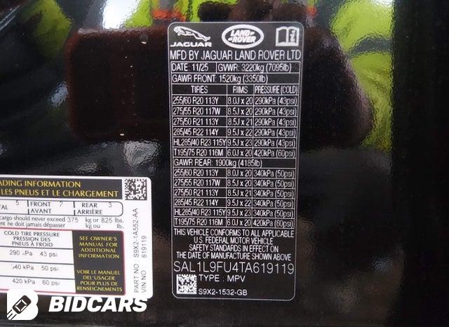 SAL1L9FU4TA619119 2026 Land Rover Range Rover photo no. 9