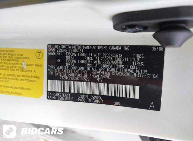 2T2HK31U09C110528 2009 Lexus RX photo no. 9