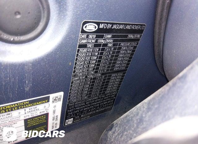 2019 Land Rover Range Rover — VIN SALYL2EX8KA234548, şəkil 9