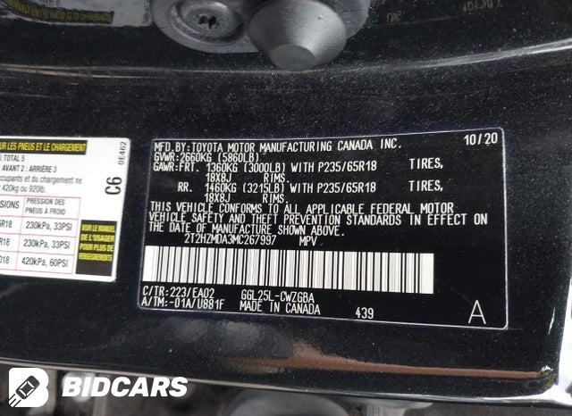 2021 Lexus RX — VIN 2T2HZMDA3MC267997, şəkil 9