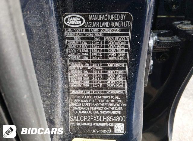2020 Land Rover Discovery — VIN SALCP2FX5LH854800, şəkil 9