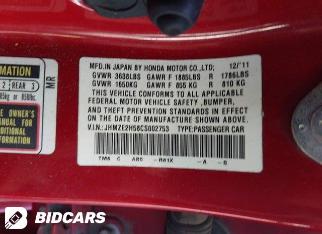 JHMZE2H58CS002753 2012 Honda Insight photo no. 9