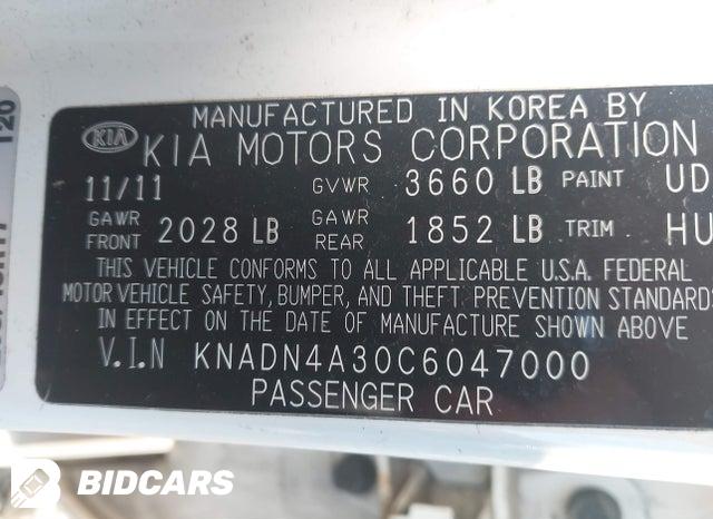 KNADN4A30C6047000 2012 KIA Rio photo no. 9