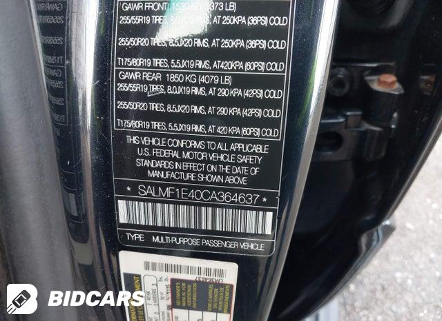 SALMF1E40CA364637 2012 Land Rover Range Rover photo no. 9