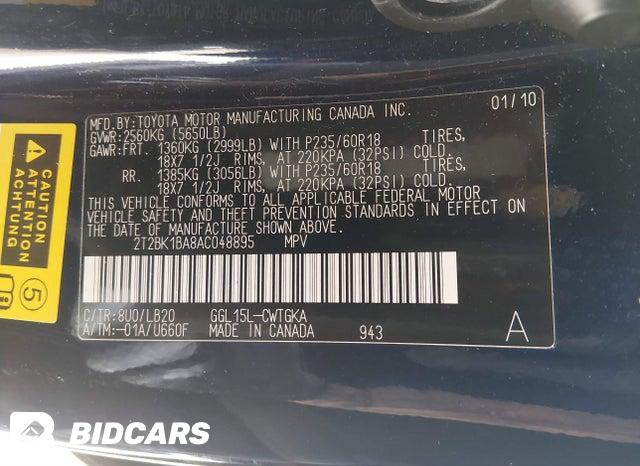 2T2BK1BA8AC048895 2010 Lexus RX photo no. 9