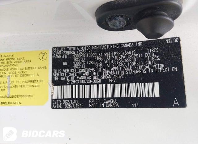 2T2HK31U07C043068 2007 Lexus RX photo no. 9