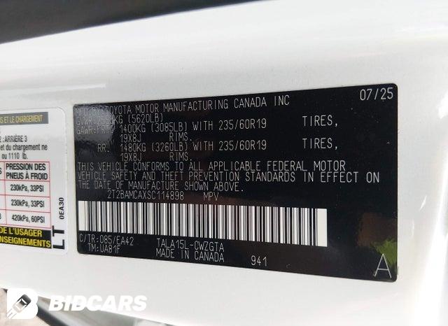 2025 Lexus RX — VIN 2T2BAMCAXSC114898, şəkil 9
