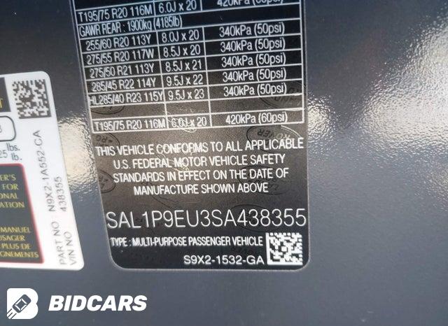 2025 Land Rover Range Rover — VIN SAL1P9EU3SA438355, şəkil 9