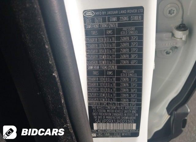 SALVP2RX1JH323160 2018 Land Rover Range Rover photo no. 9