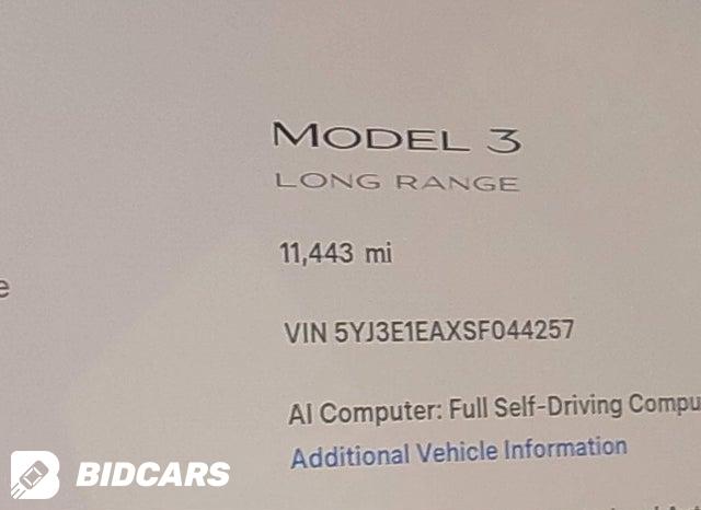 2025 Tesla MODEL 3 — VIN 5YJ3E1EAXSF044257, şəkil 15