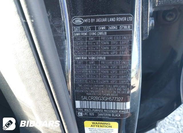2016 Land Rover Discovery — VIN SALCR2BG3GH577327, фото 9
