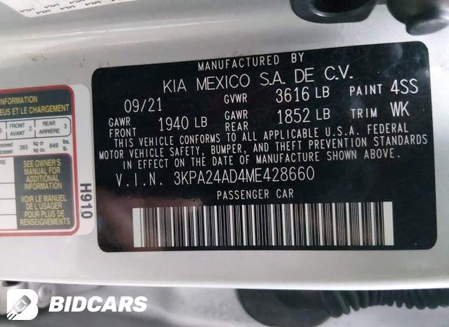 2021 KIA Rio — VIN 3KPA24AD4ME428660, şəkil 9