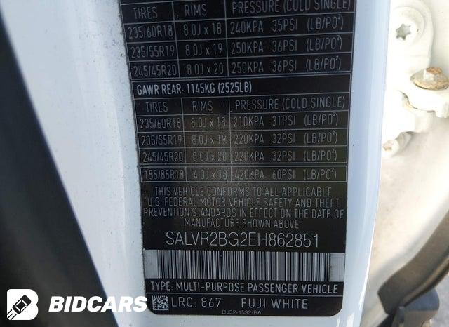SALVR2BG2EH862851 2014 Land Rover Range Rover photo no. 9